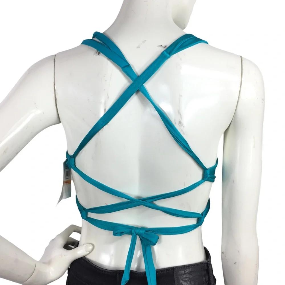 Becca Strappy Lace Up Back Bikini Top - Picture 4 of 15